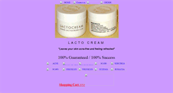 Desktop Screenshot of lactocream.com